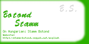 botond stamm business card